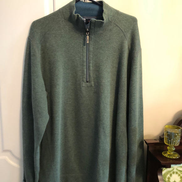 Tommy Bahama Half Zip Reversible Sweater - Picture 1 of 8